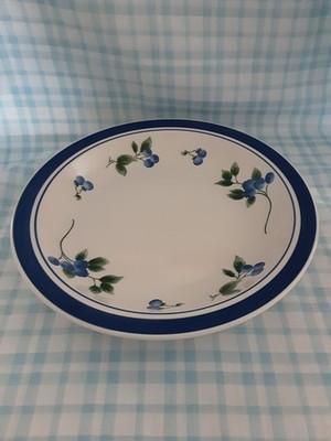 L.L. Bean Blueberry Pasta Serving Bowl 12'' Diameter ~ Retired Pattern