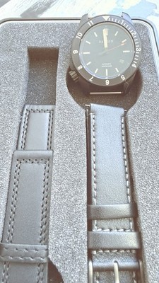 Sangin Atlas Automatic Black Watch, Date, Luminous, Extra Bands, Box, Papers