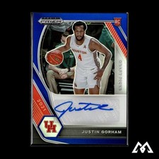 2021 Panini Prizm Draft Picks #DP-JGO Justin Gorham DP Auto Blue #/149