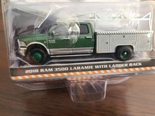 Greenlight 2018 Dodge Ram 3500 Dually Service Bed w Ladder Rack 46030-C Chase