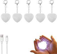 1-5PCS Touch Sensing Bag Light, USB Rechargeable LED Lamp for Totes