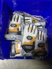 PREMIUM LEATHER BATTING GLOVE 2026  DEAL  3 for $109 S-XXL GOLD & WHITE LEATHER