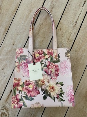 Ted Baker London The Icon Tote Bag Pink Floral Design NWT