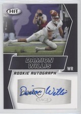 2019 Sage Hit Premier Draft Rookie Auto Black Damion Willis #A82 Auto ni4