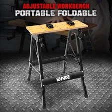 220lbs. Adjustable Foldable Workbench Work Table w/ Measuring Ruler & Protractor