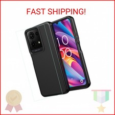 Aulzaju for TCL K32/K33 5G Phone Case with Screen Protector,TCL K32 5G T513W Pho