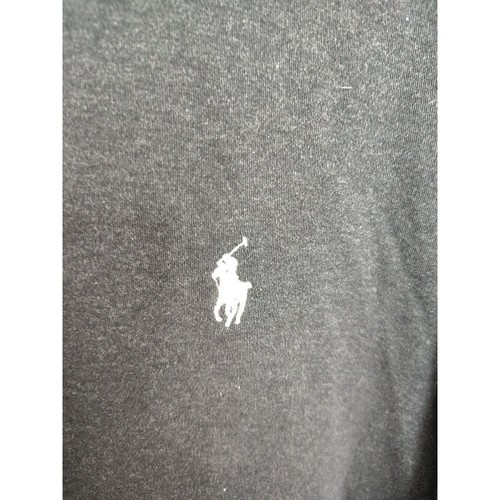 Polo Ralph Lauren Shirt Men's L Rugby Black Preppy Logo Button - Picture 3 of 6