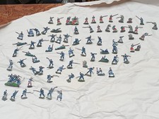 VINTAGE TIN FLAT KILIA ZINNFIGUREN SOLDIERS Civil War INFANTRY UNIFORMS 80 PC