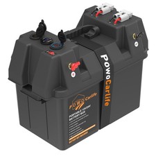 Smart Battery Box Power Center with USB and DC Ports, Group 24-27 Battery Box...