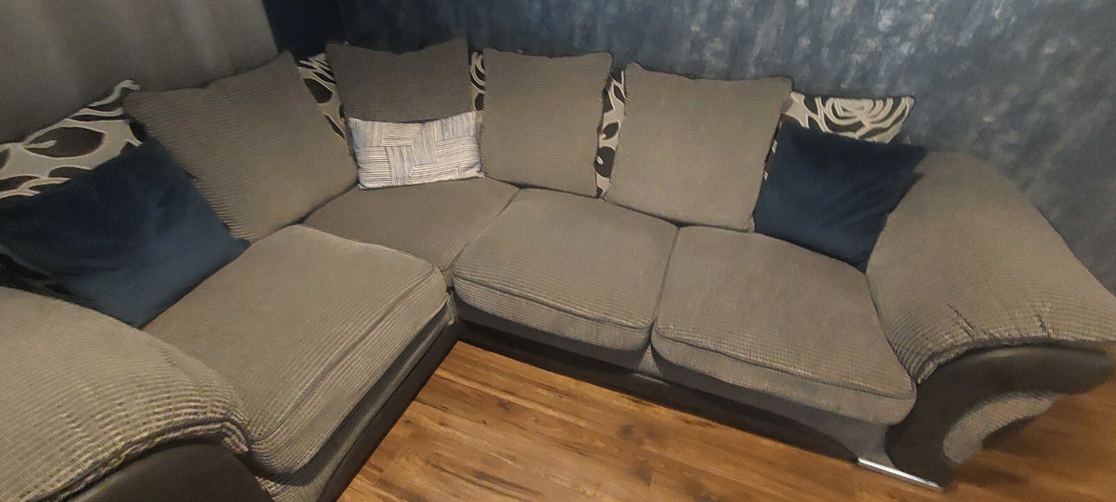 Grey/black Corner Sofa Bed eBay