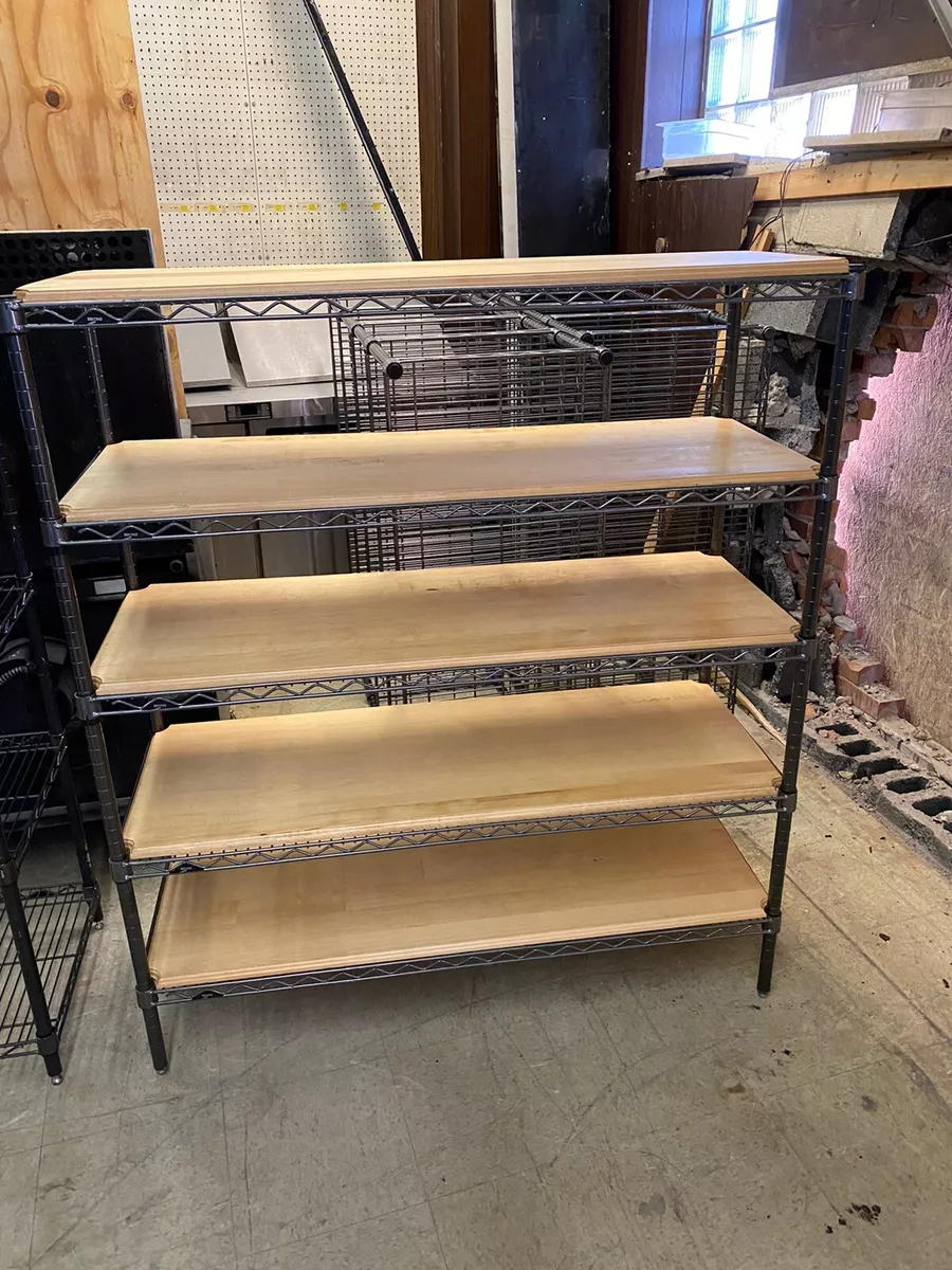 Wire and wood deals shelves