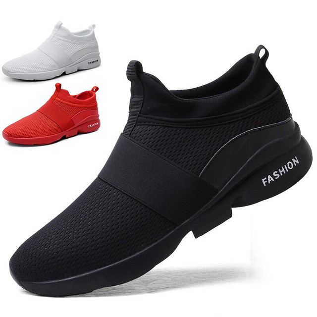 skechers black slip on tennis shoes