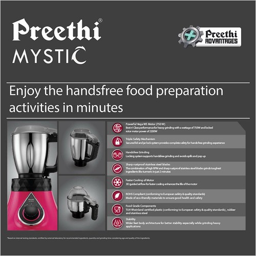 preethi 750 w mixer grinder