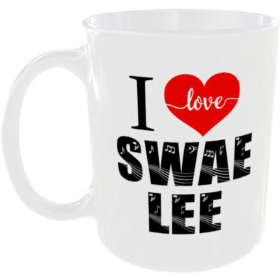 LOVE SWAE LEE TASSE HERZ MUSIK RAP KÜNSTLER RAPPER SÄNGER KHALIF MALIK FAN GESCHENK TASSE