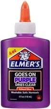 2X Elmer's Disappearing Purple Disappearing Glue, Washable, Safe, Non-toxic 4oz