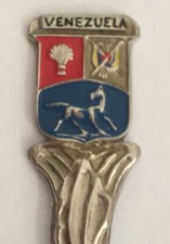 Vintage Souvenir Spoon Collectible Venezuela 4.25”