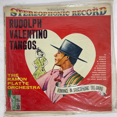 The Ramon Platte Orchestra  Rudolph Valentino Tangos Vinyl, LP Pirouette Records
