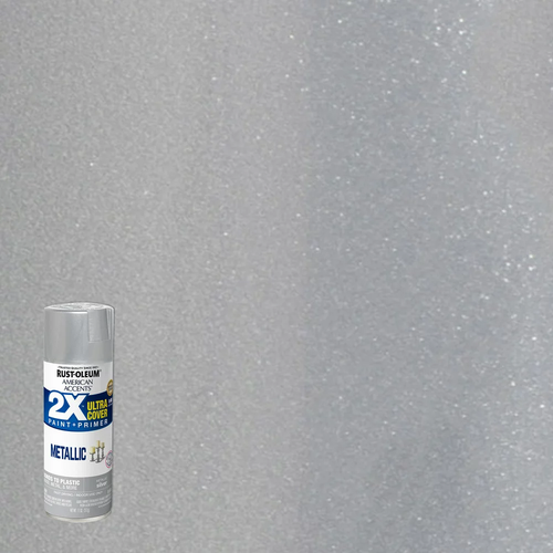 ( 4 Pack ) Silver, American Accents 2X Ultra Cover Metallic Spray Paint 12 oz ✅✅ - Picture 3 of 13