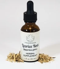 LICORICE ROOT Herbal Supplement / Liquid Extract Tincture / Glycyrrhiza glabra
