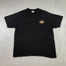 vtg Modesto Calif Chapter Harley Owner Grop T shirt mens L Black y2k
