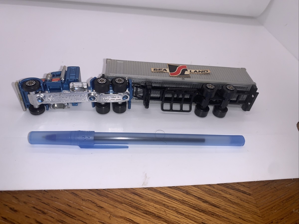 Camion-porteur Kenworth Miniature Shinsei 1/128 #62 - Transporte Avions De Chasse - Occasion Sans Boîte