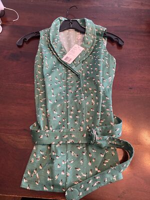 Akris Punto sleeveless Belted blouse womens Sz 4 NWT #1