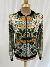 Veste Femme Petals & Peacocks - Noir Taille M - Coupe Windbreaker Pour Plein Air