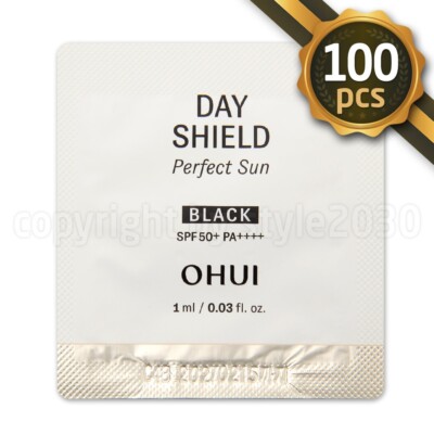 O HUI Day Shield Perfect Sun BLACK 1ml x 100pcs  SPF50+ PA++++  OHUI