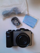 New-Open Box, Black, Wide Angle Built-In Dual Camera, Vlogging Digital Camera