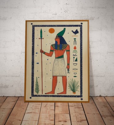 Retro Vintage Egyptian God Ra Poster – Mythological poster no framed | eBay