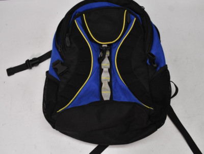 4 Pocket Air Comfort Laptop Bag Bookbag Backpack School Supply Blue/Yellow