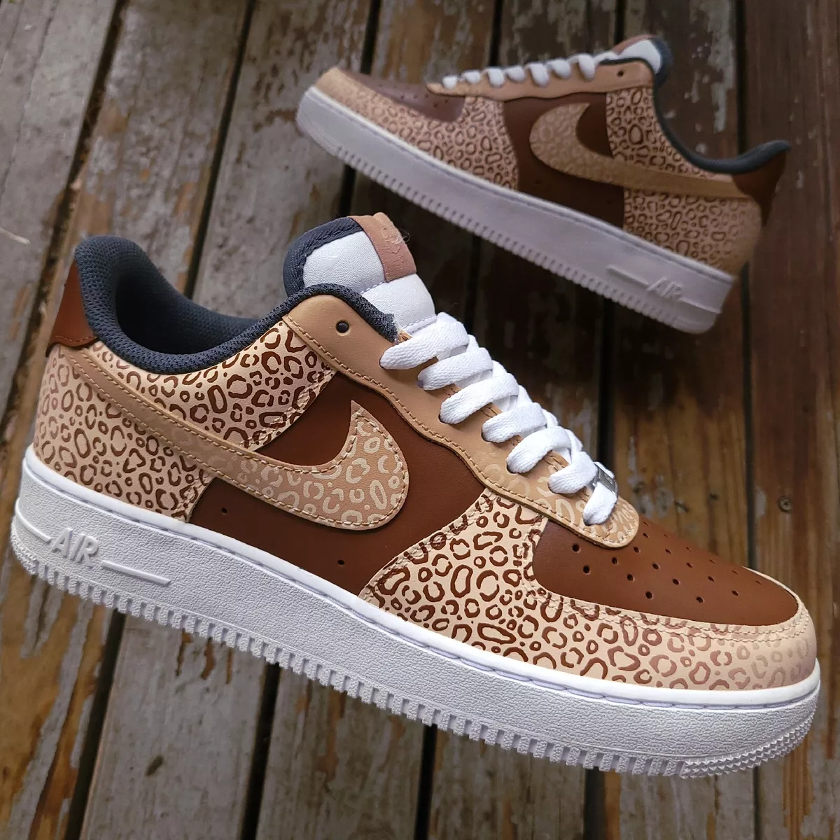 nike air force leopard print