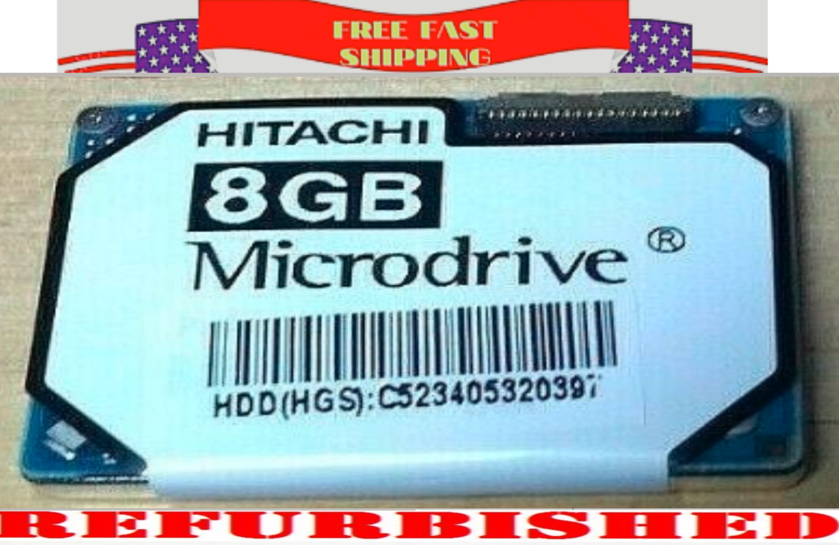 Hitachi Microdrive 3K8 8 GB,Internal,3600 RPM (0A40701) Hard Drive