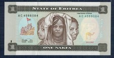 Eritrea 1 Nakfa 1997 P.M. n&deg; 1 Superior - Gian 4