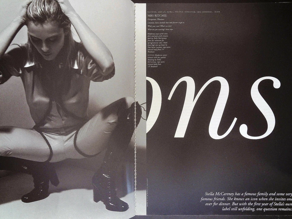 POP #4 S/S'02 Icons MADONNA Karen Elson RIE RASMUSSEN Britney Spears BRUCE WEBER - Image 4 of 4