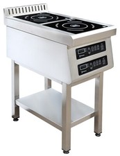 Profi Induktionskochfeld 3,5Kwt, Induktionsherd gastro imbiss 2 Brennen