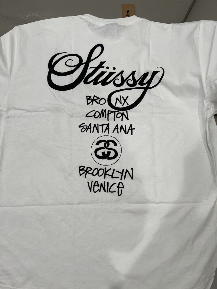 Stussy World Tour Tee White New With Tags SIZE XXL | eBay
