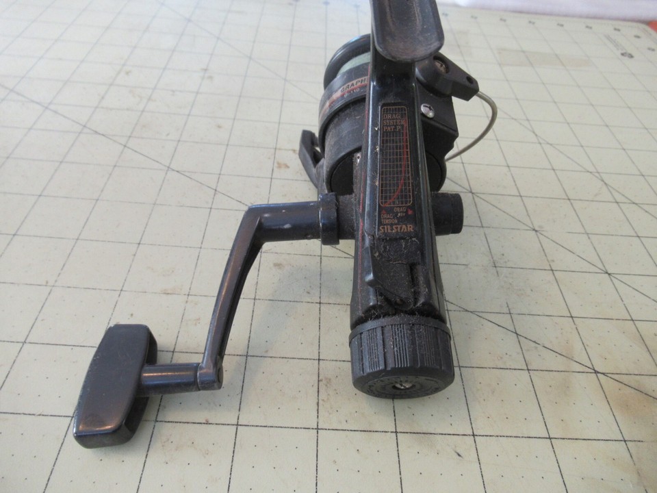 Bobine De Pêche Silstar EX2200-040 - Graphite, Traînée Arrière, Rapport 4.6:1 - Vintage