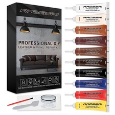 Leather Repair Kit for Furniture, Sofa, Jacket, Car Seats and Purse. Super Ea...