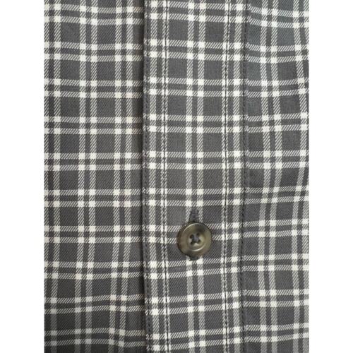 Cabela's Button Down Size L Gray White Check Shirt Nanotex NWT - Picture 4 of 11