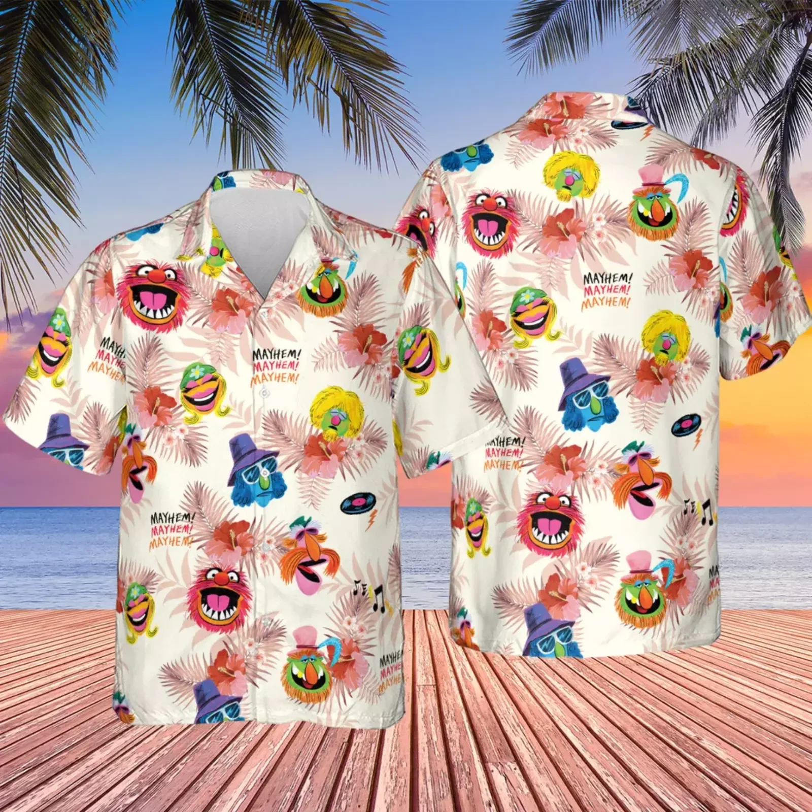 The Muppet Show Dr. Teeth And The Electric Mayhem Hawaiian Shirt