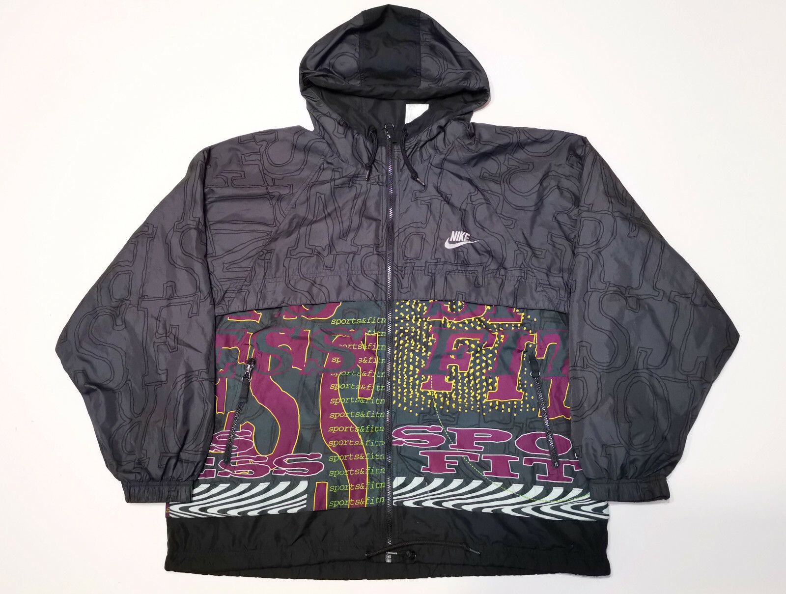 VINTAGE MEN'S NIKE RUNNING WINDBREAKER 