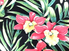 Berkshire Outdoor Turcotte Onyx Tropical Floral Fabric 2 Yard Lot