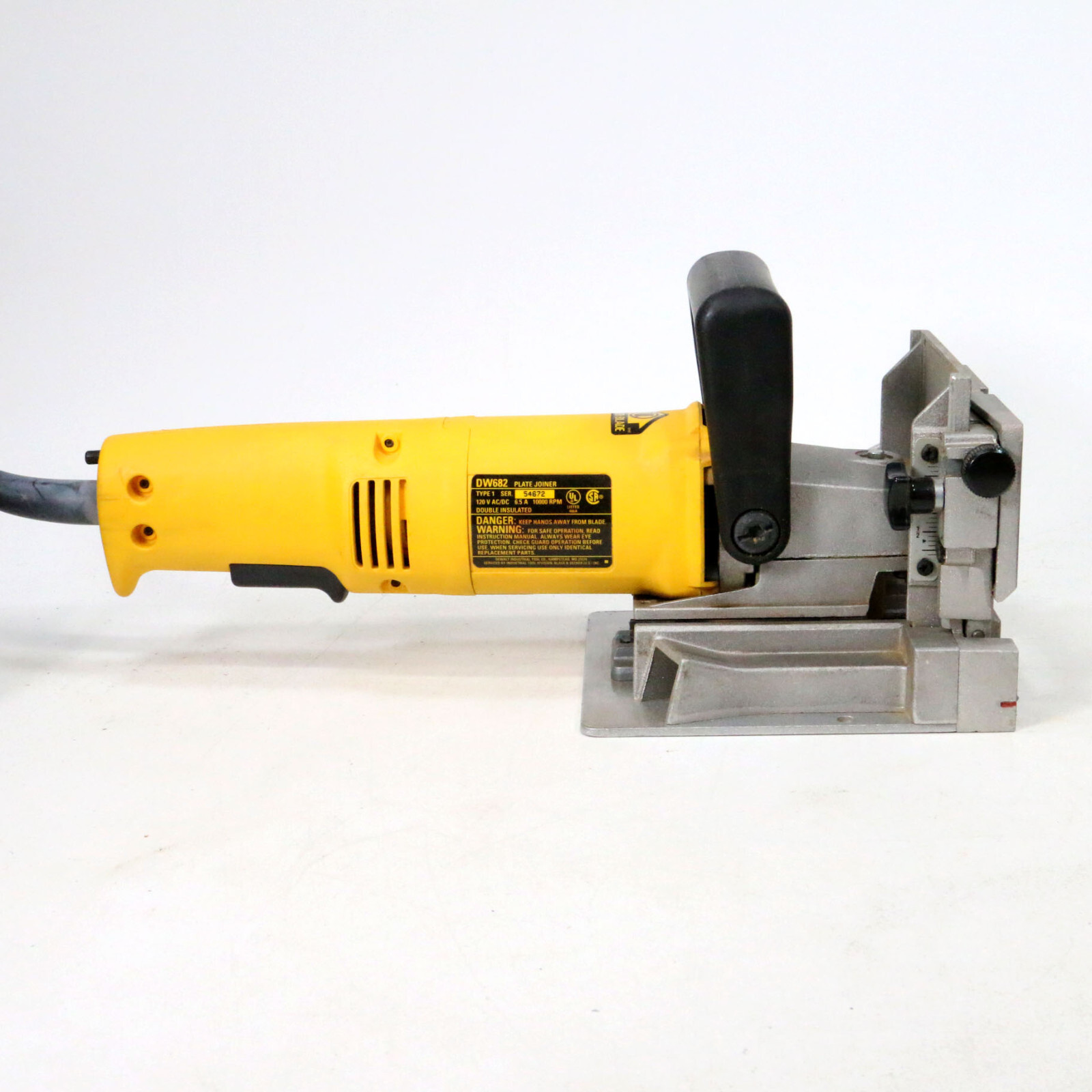 Dewalt DW682 Heavy Duty 6.5 Amp Corded 4" Plate Joiner with Case & Accessories eBay