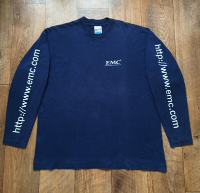 Vintage EMC 2 The Storage Architects Surfing The Net 90's Long Sleeve T-Shirt XL