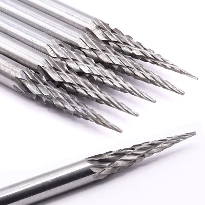 HOBBYPOWER24 5x VHM Fräskopf 0,5-3mm Fräser Gravur für Dremel Proxxon Zubehör Multiwerkzeug