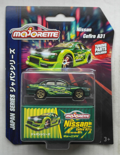 Majorette Japan Series Nissan Cefiro A31 DunkelgrüN Neu/Ovp Motorsport Auto Car-image