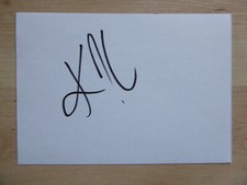 Kate Upton autograph signed 10x15 cm index card
