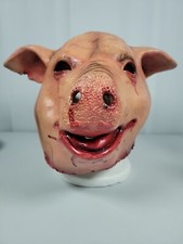 Cosplay Bloody Pig Halloween Mask Nose Scary Creepy Full Head Costume Rubber