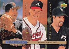 1994 Collector's Choice Jack McDowell/John Burkett/Tom Glavine Chicago White Sox